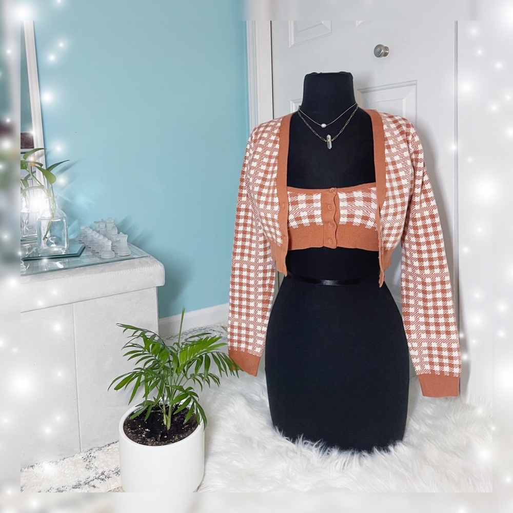 RARE Urban Outfitters Two Piece Cardigan Set